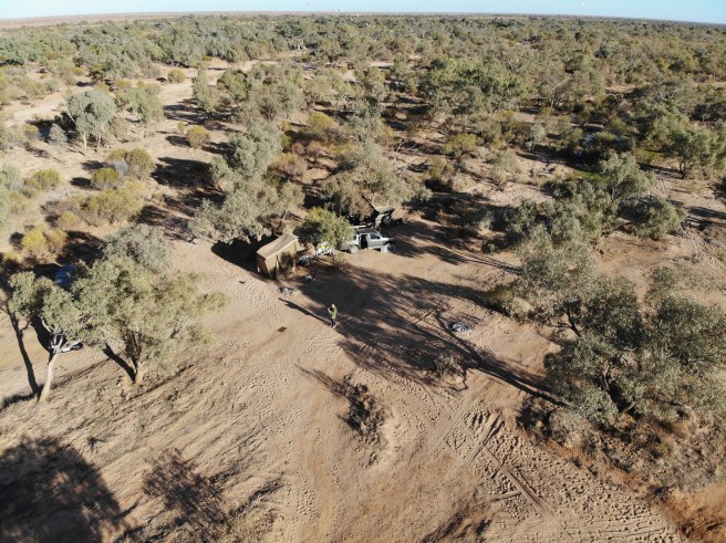 Clayton Wetlands Campground Overhead