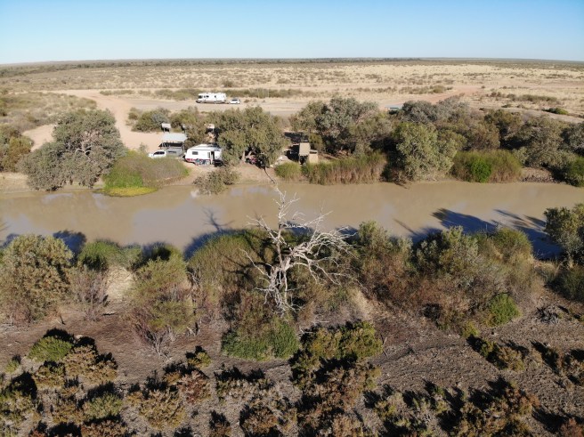 Cuttaburra Crossing overhead