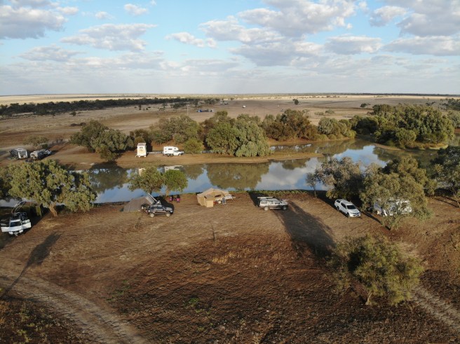 Camping at Long Waterhole neat Wynton