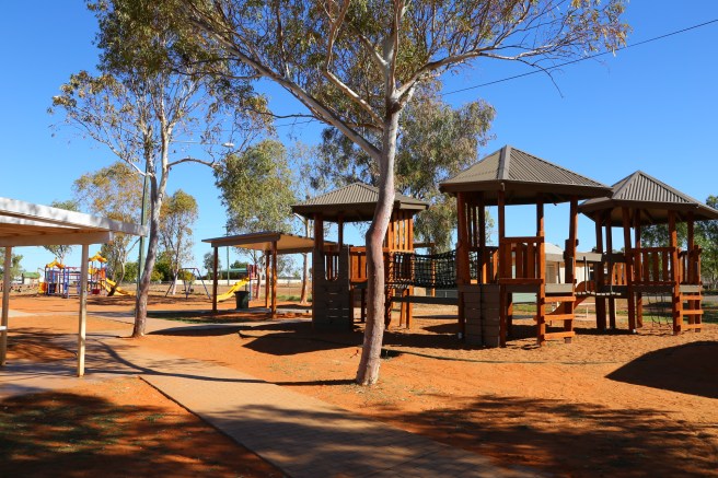 Boulia child recreation area at rest stop - great facilities