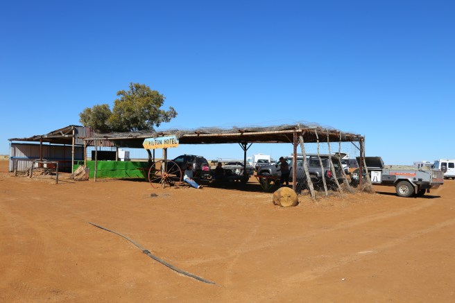 Camp area across from Middleton Hotel