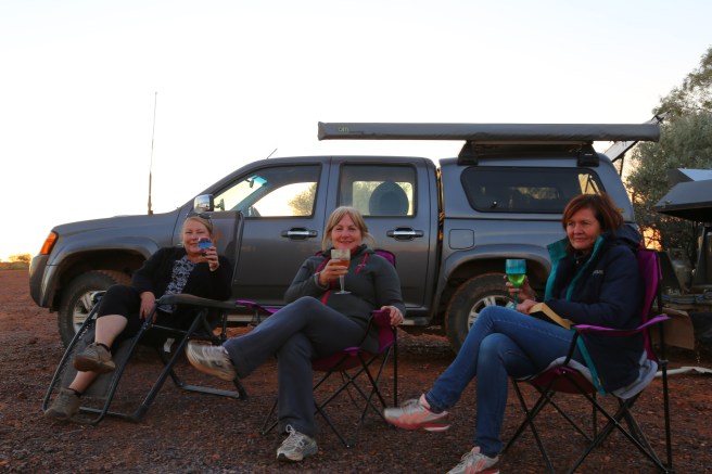 Sharon, Jo and Cindy at Poddy Creek Rest Stop