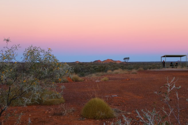 Poddy Creek Rest Stop at sunset