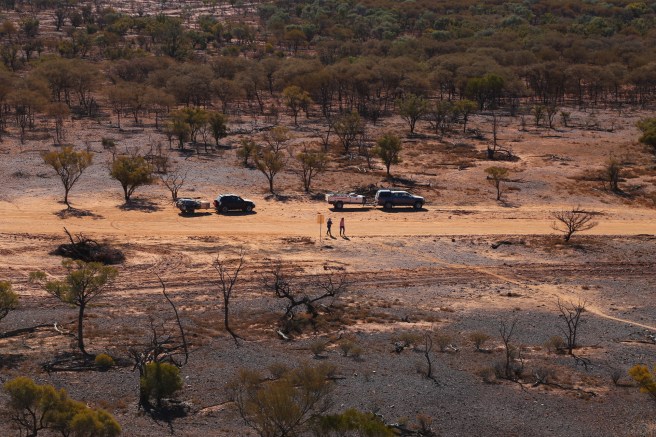 Parking area from Baldy Top Lookout