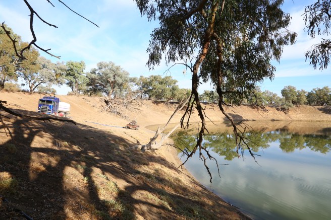 Water Truck Paroo-Darling National Park Darling River