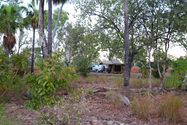Our campsite, ElQuestro Station