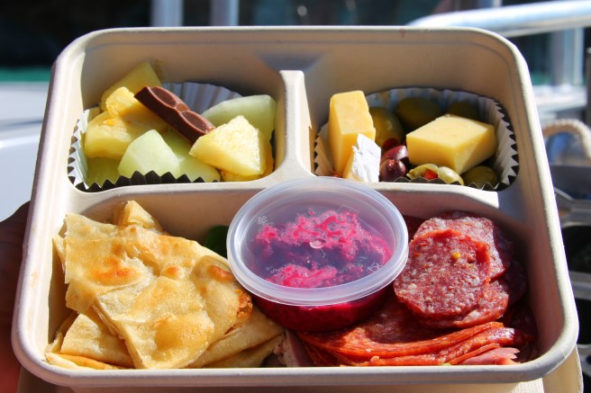 Our lunch on board Go Beyond Broome