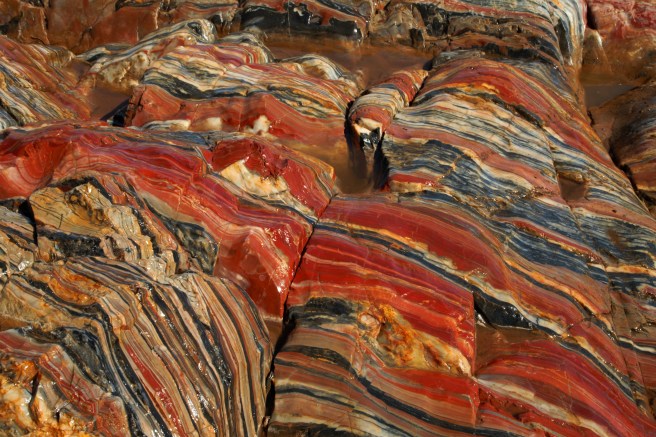 Jasper Deposits, at Marble Bar Pool, Coongan River, Marble Bar