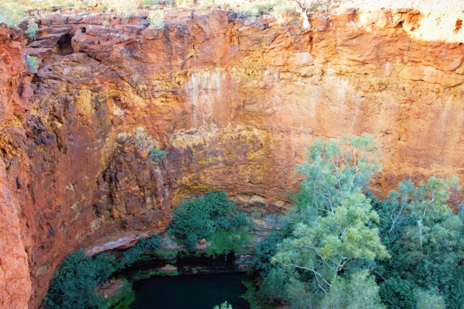 Circular Pool from the top, Dales Gorge, Karijini National Park