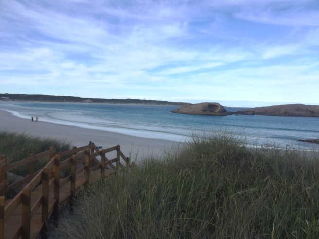 Steps down to beach - Great Ocean Drive, Esperance, Western Australia
