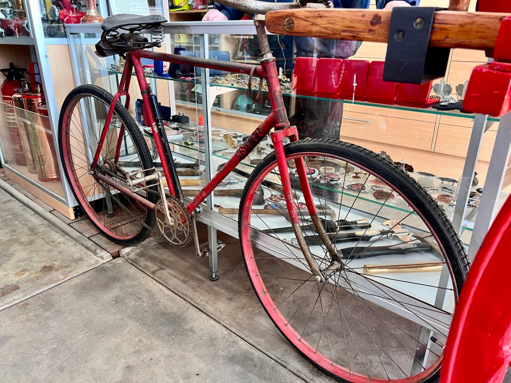 Antique fireman’s bike