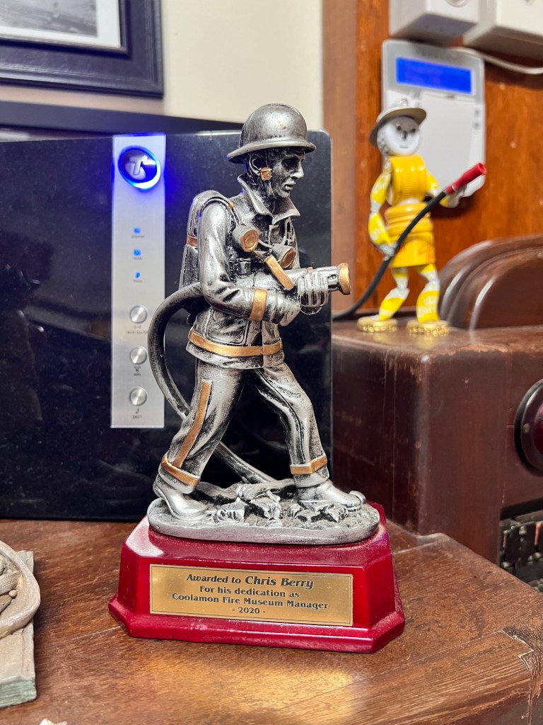 Trophy of fireman