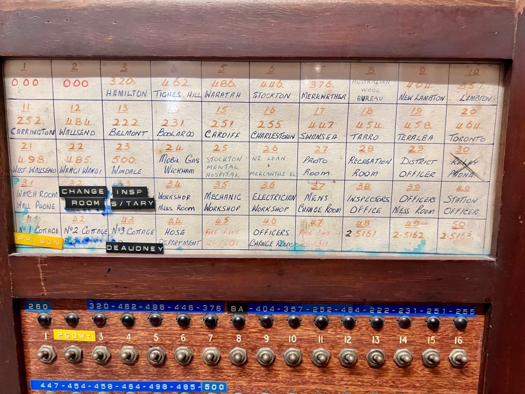 Close up of switchboard